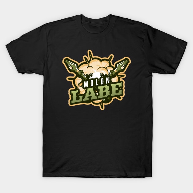 Crossed Bazooka Guns T-Shirt by Mega Tee Store